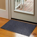 Fani Heavy Duty Large Grey Striped Floor Door Mat - Waterproof Low Profile Home Rug with Anti-Skid Rubber Back (Gray, 23" x 35") by GreenHaven Gardens