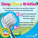 brush-baby WildOnes Kids Electric Rechargeable Toothbrush Elephant, 1 Handle, 3 Brush Heads, USB Charging Cable, for Ages 0-10 (Elephant) by TinyTreasures Baby Boutique