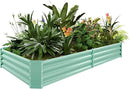 Land Guard 8×4×1ft Galvanized Metal Raised Garden Bed, Metal Planter Kit Box Outdoor for Deep-Rooted Vegetables, Flowers, Green and Herbs (Lime Green)… by CozyNest Decor