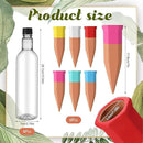6 Sets Plant Watering Devices Include Terracotta Self Watering Spikes and 26 oz Plastic Bottles, Slow Release Vacation Insert Automatic Plant Waterer Device (Clear and Mixed Color) by GreenHaven Gardens