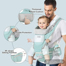 Baby Carrier Ergonomic Infant Carrier with Hip Seat Kangaroo Bag Soft Baby Carrier Newborn to Toddler 7-45lbs Front and Back Baby Holder Carrier for Men/Women Dad Mom by TinyTreasures Baby Boutique