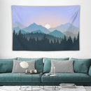 HZOHNAGO Mountain Tapestry Forest Mountain Sunrise Pattern Printed Wall Tapestry Wall Hanging for Bedroom Living Room Dorm 60" W x 40" H by CozyNest Decor