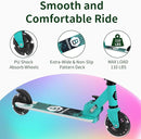 BELEEV V2 Scooters for Kids with Light-Up Wheels & Stem & Deck, 2 Wheel Folding Scooter for Girls Boys, 3 Adjustable Height, Non-Slip Pattern Deck, Lightweight Kick Scooter for Children Ages 3-12 by TinyTreasures Baby Boutique