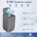 Nictemaw Portable Washing Machine 20Lbs Portable Washer Machine with Drain Pump, 2.8 Cu.ft Compact Washing Machine with 10 Programs 8 Water Levels Laundry Machine for Apartment, Home, Dorms, Rv by CozyNest Decor