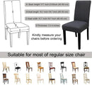 JQinHome 4 Pcs Dining Chair Slipcover, High Stretch Removable Washable Chair Seat Protector Cover for Home Party Hotel Wedding Ceremony by CozyNest Decor