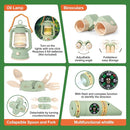 Kids Camping Set – an Indoor/Outdoor Pretend Play Adventure kit Featuring a Tent, Oil lamp, Stove, and More. Perfect for Ages 3+ by TinyTreasures Baby Boutique