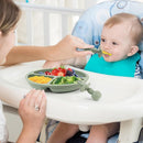 Baby Spoons and Forks Feeding Set, 6 Pack Silicone First Stage Self Feeding Toddler Utensils, BPA Free, Baby Led Weaning Supplies for Training Spoons by TinyTreasures Baby Boutique