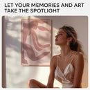 Homeforia 14x22 Picture Frame Rose Gold, High End Metal 14x22 Poster Frames with Mat 12x16 inch Photo, 14 x 22 Rose Gold Frame Matted to 12 by 16 Print, 22x14 Frame, Tempered Glass, Wall Kit, Set of 1 by CozyNest Decor