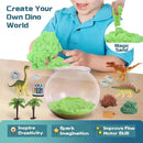 Dinosaur Light-Up Terrarium Kit for Kids- Birthday Gifts for Boys Ages 4 5 6 7 8-12 Year Old- Dinosaur Toys for Boys with Multicolor LED Light & Remote by CozyNest Decor