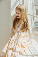 Copper Pearl Jumbo 3-Layer Blanket: Soft Quilt for Boys and Girls | Breathable, Cozy, Toddler Blanket | Newborn Baby Quilt | 46x46 Premium Polyester/Rayon | Cutie by CozyNest Decor