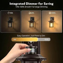 VIANIS Brown Motion Sensor Outdoor Light Fixture, Dusk to Dawn Exterior Lights for House, Waterproof, Anti-Rust Outdoor Sconce Lights for House, Doorway, Garage, Oil Rubbed Bronze by GreenHaven Gardens