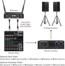 Wireless Microphone Karaoke System, Dual UHF Cordless Dynamic Mic Handheld Microphone System, 100ft Range, for Karaoke, Meeting, Party, Home KTV Set, Wedding, Church, DJ by TinyTreasures Baby Boutique
