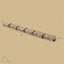 Beuta Landscape Edging | Garden Edging Border | Faux Stone Bricks for Lawn Edging, Flower beds, Pathways & Yard Edging– 1 Pack | Each Section Has 6 Bricks 48" L x 4" W x 2.25" H | 3 Spikes |Sandstone by GreenHaven Gardens