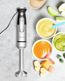 Immersion Blender Handheld,700W Hand Mixer Infinitely Variable Speeds,Multi-function Stainless Steel Stick Electric Kitchen Smoothie Blender with Detachable Whisk, Milk Frother,for Soup Puree by TinyTreasures Baby Boutique