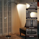SUNMORY Adjustable LED Beam Floor Lamps for Living Room, Reading Lamp with Flexible Gooseneck, Dimmable Zoomable Spotlight, Work Light, Touch Control, Task Crafting Standing Lamp for Office Bedroom by TinyTreasures Baby Boutique