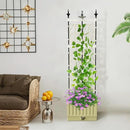 Tomato Planter Box with Trellis, 62" Self Watering Planter Trellis for Climbing Plants Outdoor, Raised Garden Bed for Garden Vegetables Flowers Herbs Indoor Outdoor by GreenHaven Gardens