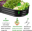 Raised Garden Bed Galvanized Planter Box Outdoor, Rot-Resistant Metal Garden Bed Planter for Vegetables Flower Herb (6.5ft, Black) by GreenHaven Gardens