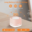 Portable White Noise Machine,Mini Sound Machine for Travel with Breathing Night Light,16 Soothing Sounds,Timer,Rechargeable Brown Noise Machines for Sleeping Adults Gift,Office Privacy,Home (Orange) by TinyTreasures Baby Boutique