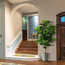 5ft Artificial Fiddle Leaf Fig Tree (60in) with Plastic Nursery Pot Faux Tree, Ficus Lyrata Fake Plant for Office House Farmhouse Living Room Home Decor (Indoor/Outdoor) by CozyNest Decor