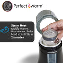 Baby Brezza Fast Baby Bottle Warmer - Baby Milk Warmer + Breastmilk Warmer Defroster – 2 Unique Temperatures for Breastmilk + Formula - Universal Fit for All Bottles, Storage Bags + Food Jars by TinyTreasures Baby Boutique