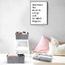 Welaxy Storage Baskets Collapsible Felt Storage bin Foldable Shelf Drawers Organizers for Kids Pet Toys magazine Books Clothes Closet Cabinet decluttering (Charcoal x 3) by TinyTreasures Baby Boutique
