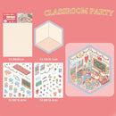 4 Sets DIY 3D House Stickers,Make Your Own Warm Home,Fun Cute Cartoon Stickers Scene Make Your Own Mini Room Scenes Miniature Supermarket for Relief Stress Pass The Time by TinyTreasures Baby Boutique