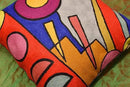 Kandinsky Modern Pillow Cover - Soul Abstract Pillows Farmhouse Chair Cushion Contemporary Couch Pillows Outdoor Mid Century Sofa Cushion Handmade Wool Size 18x18 by CozyNest Decor