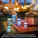 Flickering Flameless Candles, Soccer Ball LED Candles with Remote Timer, Set of 2 Battery Operated Candle for Valentine Wedding Birthday by GreenHaven Gardens