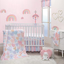 Bedtime Originals Rainbow Hearts Pink/Purple 3-Piece Baby Crib Bedding Set by TinyTreasures Baby Boutique