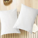 CaliTime Throw Pillow Covers Decorative 20 X 26 Inches Pack of 2 Cozy Chenille Standard Pillow Shams Cases for Couch Sofa Bed Living Room Home True White by CozyNest Decor