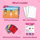 Skillmatics Foil Fun - Dress Up, No Mess Art for Kids, Craft Kits & Supplies, DIY Creative Activity, Travel Toys, Gifts for Girls & Boys Ages 4, 5, 6, 7, 8, 9, Travel Toys by TinyTreasures Baby Boutique