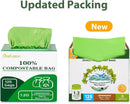 Compostable Bags for Kitchen Compost Bin, 1.2 Gallon, 125 Count, Certified by BPI and ASTM, Leakproof and Odor Control by GreenHaven Gardens