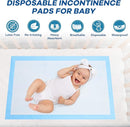 Disposable Changing Pad Pack of 50 Baby Incontinence Pad Diaper Changing Pads UnderPads Ultra Soft Super Absorbent Waterproof Mat 13 x18 in by TinyTreasures Baby Boutique