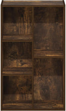 Furinno Luder 5-Cube Open Shelf Bookcase, Bookshelf, Amber Pine by TinyTreasures Baby Boutique