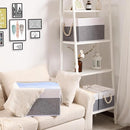 Yawinhe Foldable Storage Baskets for Shelves, Fabric Storage Cubes with Rope Handle, Closet Organizers for Clothes, 3-Pack, 14.96''Lx9.84''Wx8.26''H, White/Grey by TinyTreasures Baby Boutique