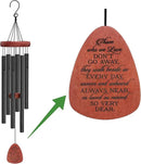 Memgift Memorial Wind Chimes - Sympathy Gift for Loss of Loved one, Weather-Resistant Outdoor Keepsake for Garden in Memory of Family by CozyNest Decor