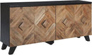 Signature Design by Ashley Robin Ridge Modern Wood Accent Cabinet or TV Stand, Brown & Black by CozyNest Decor