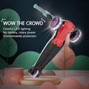 LOL-FUN Toddler Scooter for Kids Ages 3-12 Years Old Boy Girl with 3 Wheel LED Lights, Extra-Wide Childrens Foldable Kick Scooter Kids Ages 3-5 with 4 Adjustable Height and Lean-to-Steer by TinyTreasures Baby Boutique