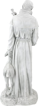 Design Toscano Francis of Assisi, Patron of Animals Religious Garden Decor Statue, 37 inches Tall, Cast Stone Resin, Antique Stone Finish by GreenHaven Gardens