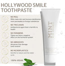 Mint Hollywood Smile Toothpaste (85 ml) - Innovative 2-Phase Formula with Whitening Booster - Fluoride-Free - MPT1 Ultra Polish Technology with Perlite - Pap Technology for Gentle Whitening - Vegan by CozyNest Decor