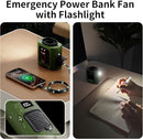 Socool 14500mAh Portable Waist Fan Clip on Belt 360 Rotation Wearable Rechargeable Personal Shirt Fan, 67H Cooling 5-Speed Battery Operated with Light, Neck Fan Hands-Free for Outdoor Jobsite Camping by TinyTreasures Baby Boutique
