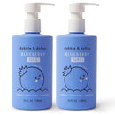 Dabble & Dollop Blueberry Body Wash & Shampoo - 3 in 1 Natural Bubble Bath for Kids, USA-Made, Paraben & Sulfate Free, Vegan, Gluten-Free, Tear-Free (10oz, Pack of 2) by TinyTreasures Baby Boutique