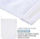 3 pcs Durable Honeycomb Mesh Laundry Bags for Delicates 12" x 15" (3 Medium) by TinyTreasures Baby Boutique