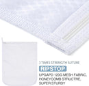 3 pcs Durable Honeycomb Mesh Laundry Bags for Delicates 16" x 19" (2 Large) 12" x 15" (1 Medium) by TinyTreasures Baby Boutique