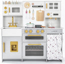 Labebe Wooden Kids Play Kitchen, Toy Kitchen Set with Plenty of Play Features & Cookware, Toddler Kitchen Playset Designed in Trendy Home Style for Boys Girls by TinyTreasures Baby Boutique