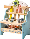 ROBUD Mini Wooden Play Tool Workbench Set for Kids Toddlers - Montessori Toys for 3 4 5 Years Old Boys Girls by TinyTreasures Baby Boutique