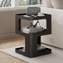Modern Side Table, Metal Bedside Table Living Room, 3 Tier end Tables with Storage,Nightstand for Small Spaces, Living Room, Bedroom, Sturdy, No Assembly Required by CozyNest Decor