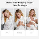 TSRETE Breast Pump, Double Wearable Breast Pump, Electric Hands-Free Breast Pumps with 2 Modes, 9 Levels, LCD Display, Memory Function Rechargeable Double Milk Extractor-24mm Flange, White by TinyTreasures Baby Boutique