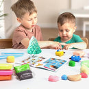 Air Dry Clay Kit,56 Colors Modeling Magic Clay for Kids,DIY Classroom Bulk Starter Sculpting Kit, Soft & Ultra Light, Art and Crafts Party Favors for Boys Girls Kids 3-12 by TinyTreasures Baby Boutique