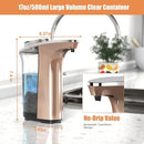 Automatic Soap Dispenser, PZOTRUF Touchless 17oz/500ml with Upgraded Infrared Sensor, 5 Adjustable Soap Dispensing Levels, Liquid Hand Soap Dispenser for Bathroom (Rose Gold) by CozyNest Decor